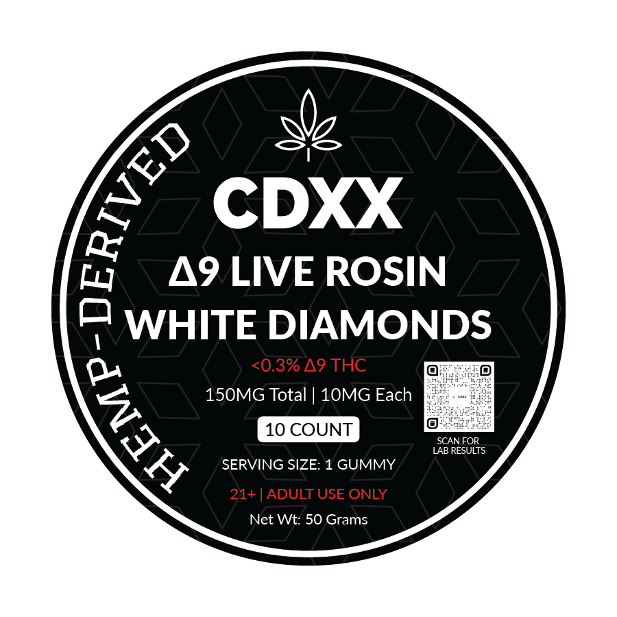 D9 Live Rosin White Diamonds